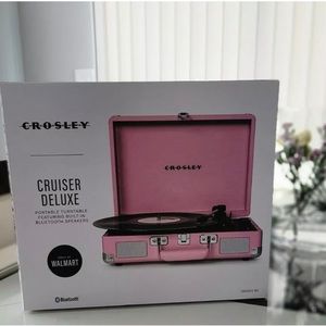 🔥🆕 Crosley Cruiser Deluxe Portable Turntable WL/BT🔥🆕Color Plush